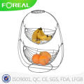 Best Selling 2 Tier Metal Wire Swing Fruit Basket